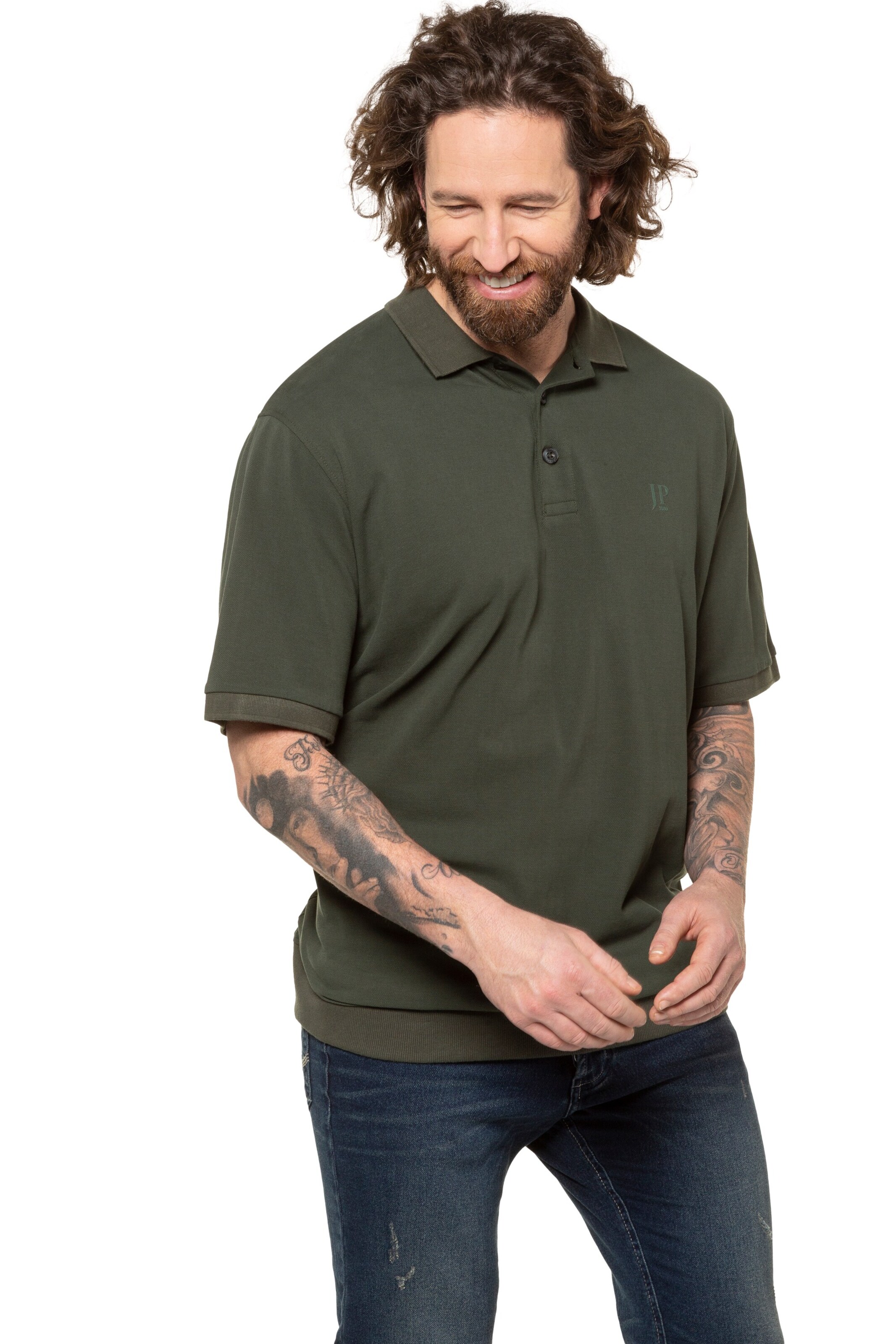 JP1880 Shirt in Green: front