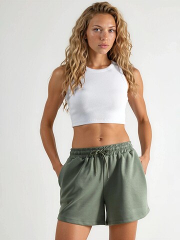 Loosefit Pantalon Busem en vert