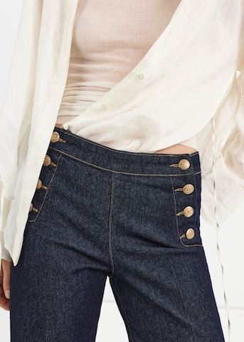 MANGO Wide Leg Jeans in Blau