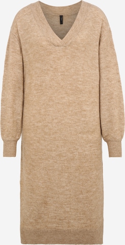 Y.A.S Tall Knitted dress 'CALI' in Beige: front