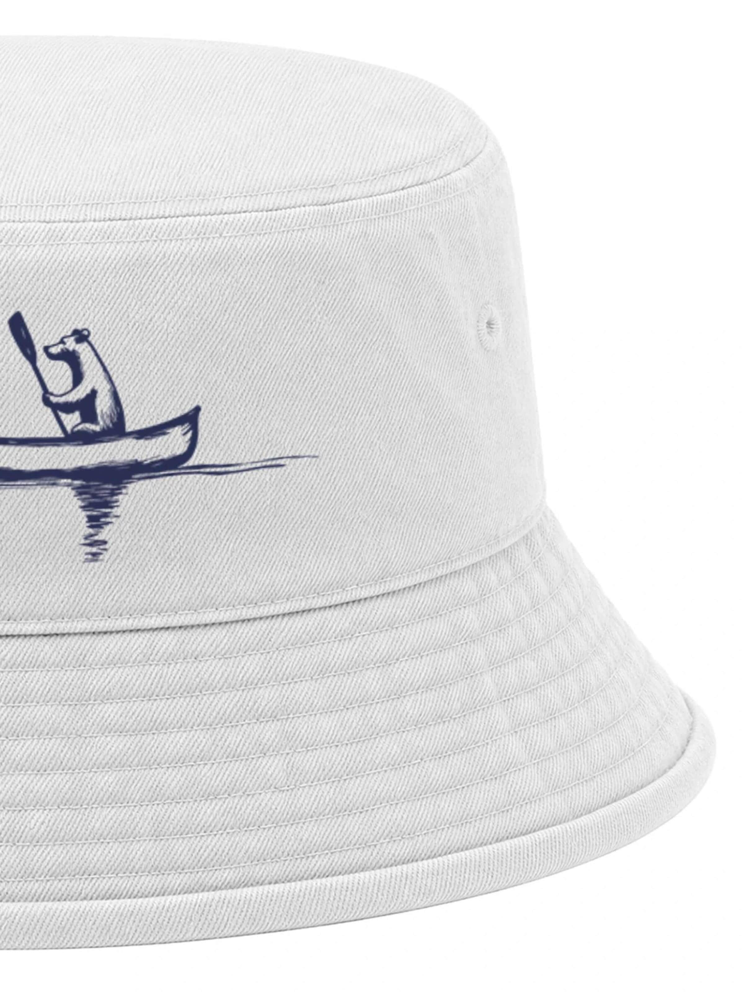 Neverless Hat 'Bär Kanu' in White