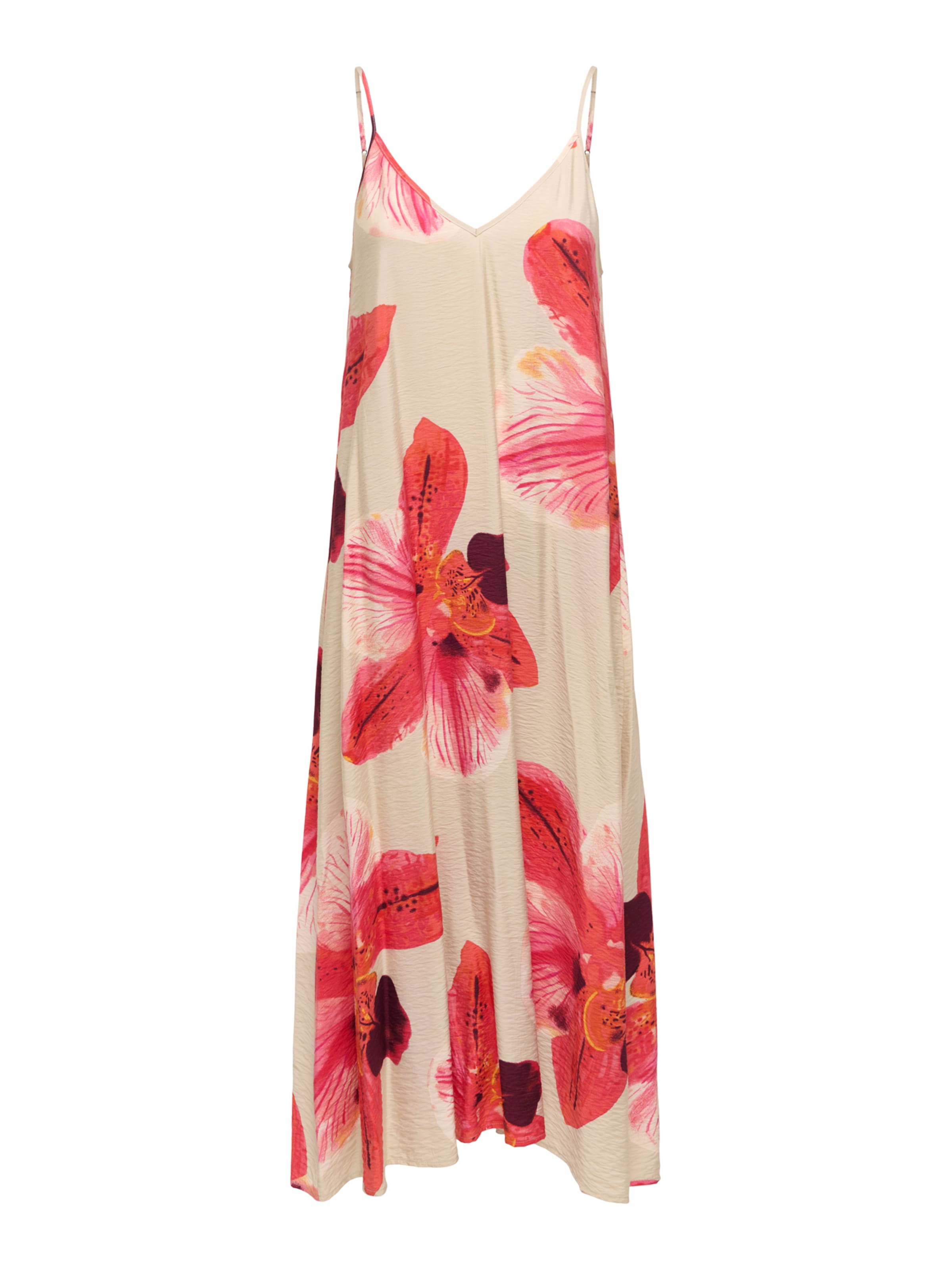 ONLY Vestido 'ONLRESI-ELANOR' en beige / magenta / rojo sangre / rojo oscuro, Vista del producto