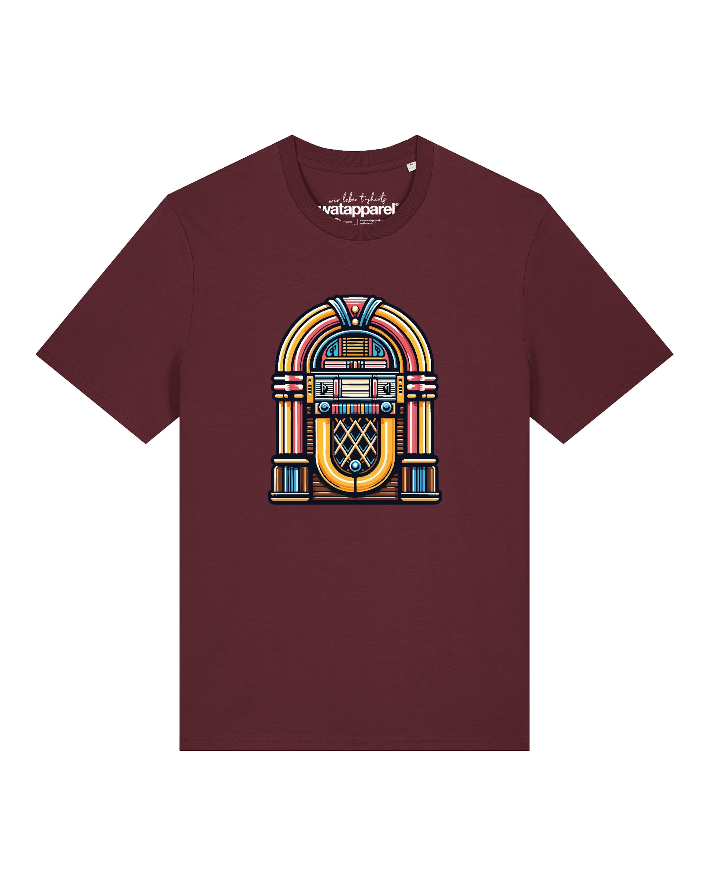 T-Shirt 'Jukebox' Watapparel en rouge : devant