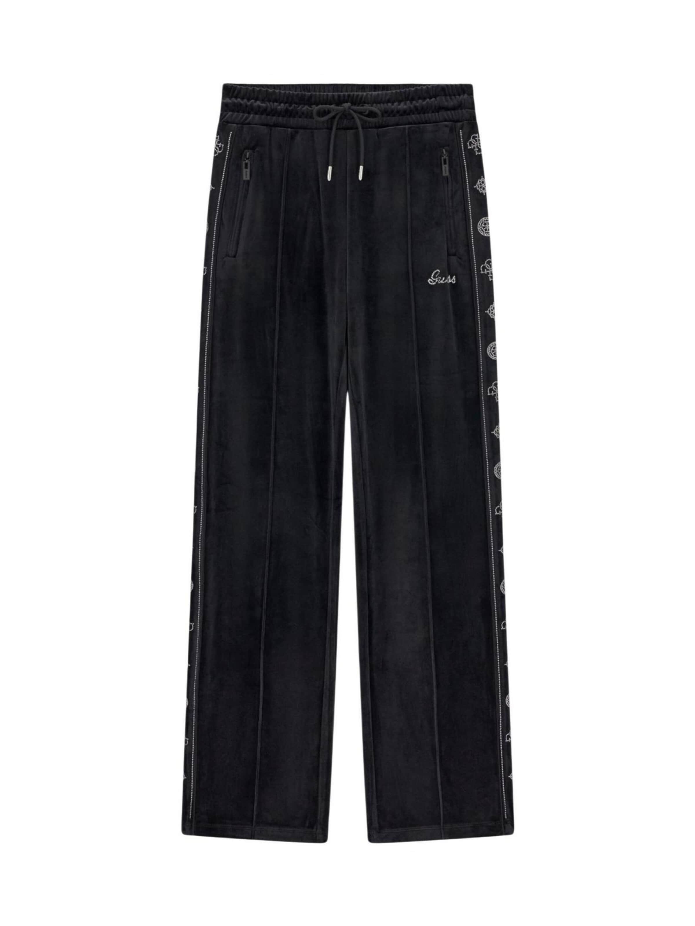 Wide leg Pantaloni sportivi 'AMALIA SKINNY PANTS V6BB10 K6303' di GUESS in nero
