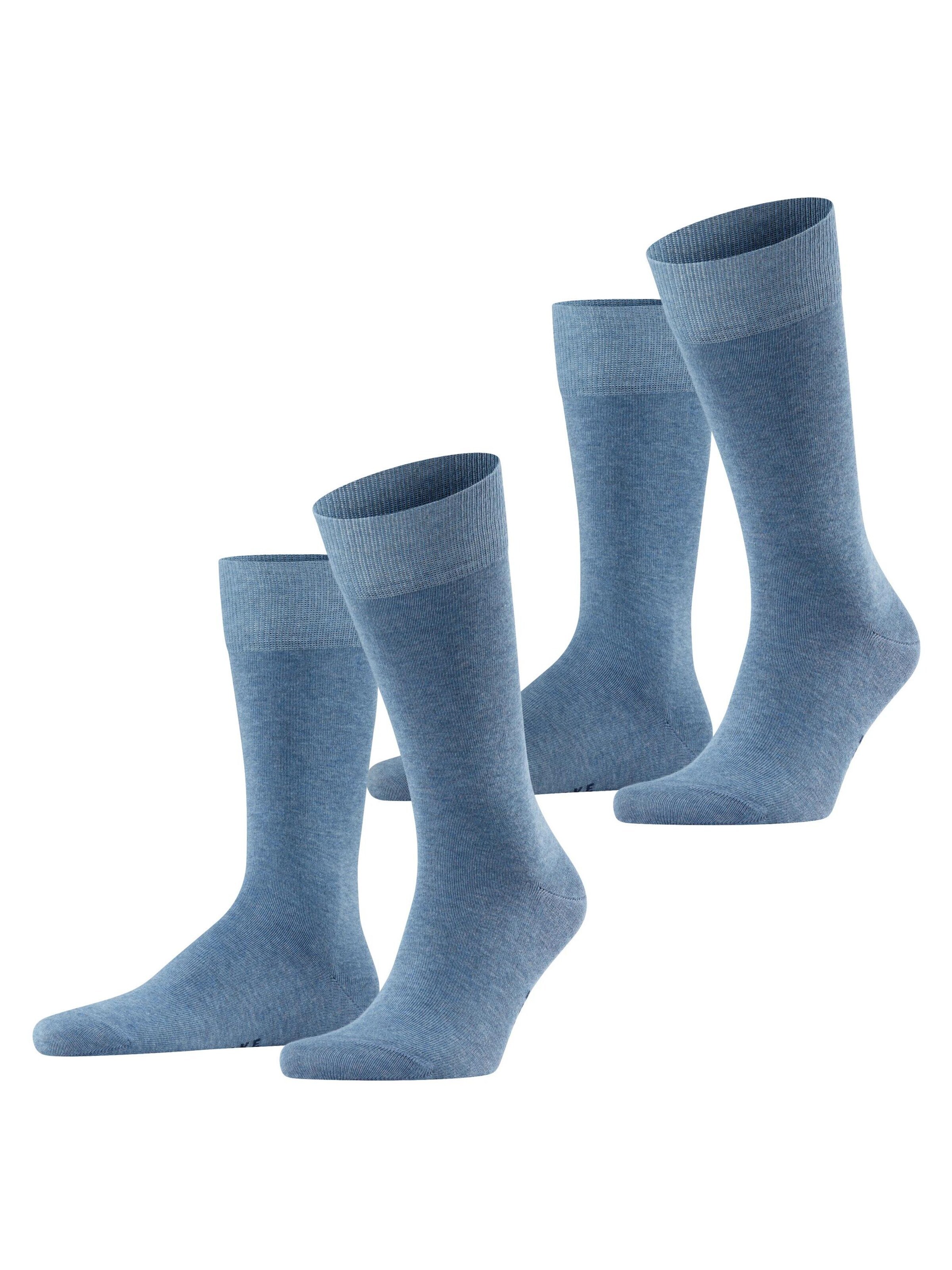 FALKE Socken 'Happy 2-Pack'‌‌‌‌‌‌‌‌‌‌ in Blau: Vorderseite