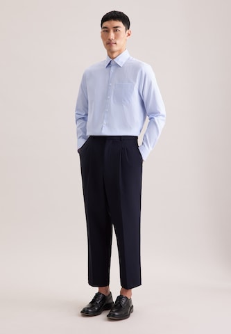 Coupe regular Chemise business 'Schwarze Rose' SEIDENSTICKER en bleu