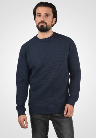 INDICODE JEANS Sweatshirt 'Bronn' in Blauw: voorkant