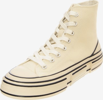 Jeffrey Campbell Sportieve veterschoen 'JC Play Endorphin-H Lilac Cream Shoes' in Wit: voorkant