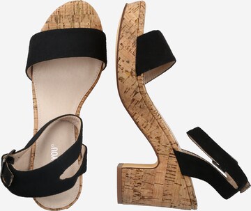 ABOUT YOU Sandals 'Jonna' in Black