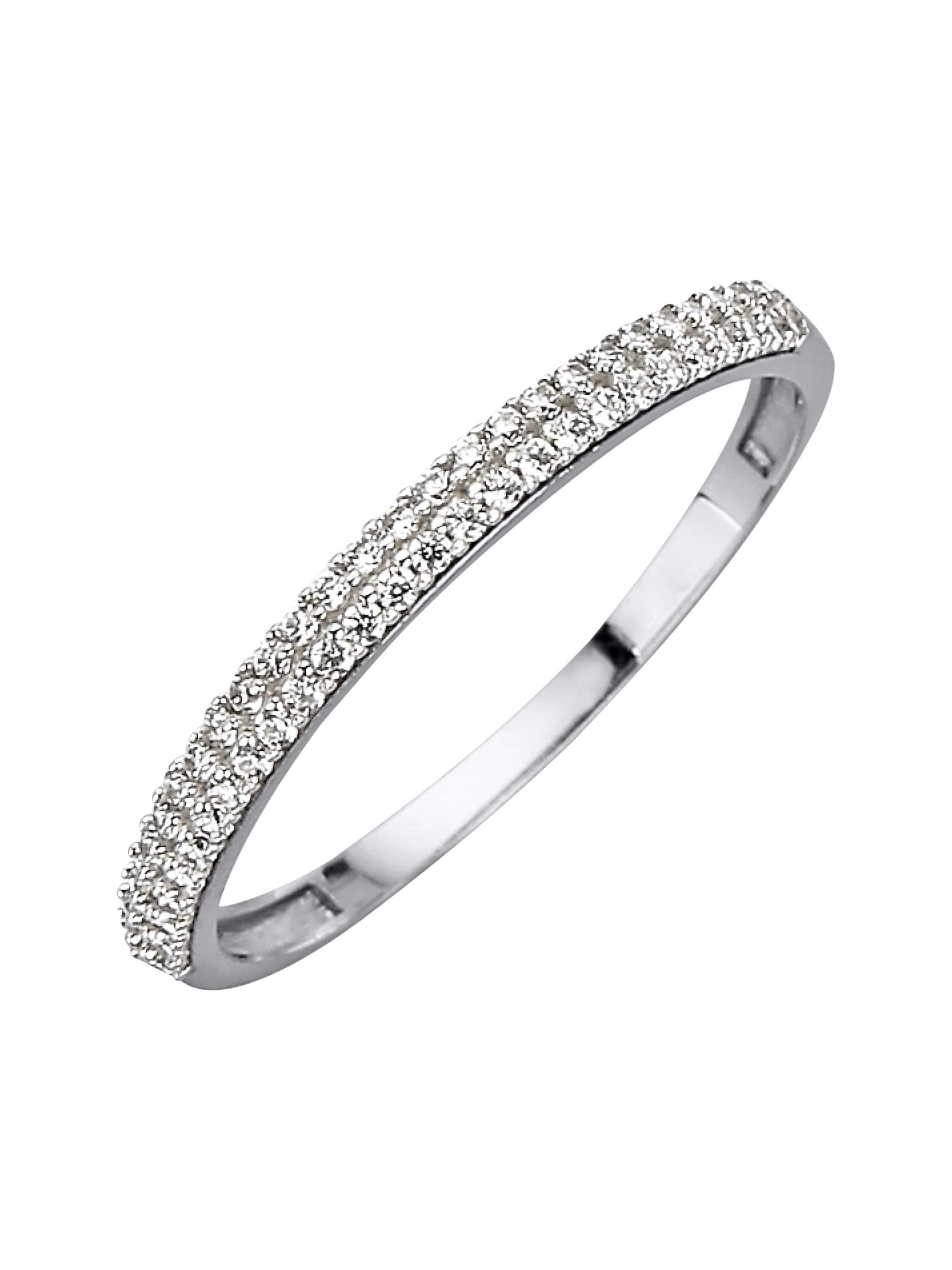 Bague Fascination by Ellen K. en blanc : devant