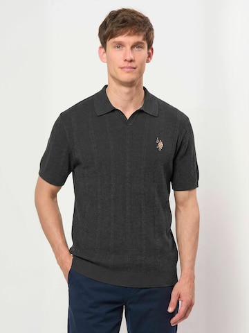 U.S. POLO ASSN. Regular Fit Paita ' UMDiderik ' värissä harmaa: etupuoli