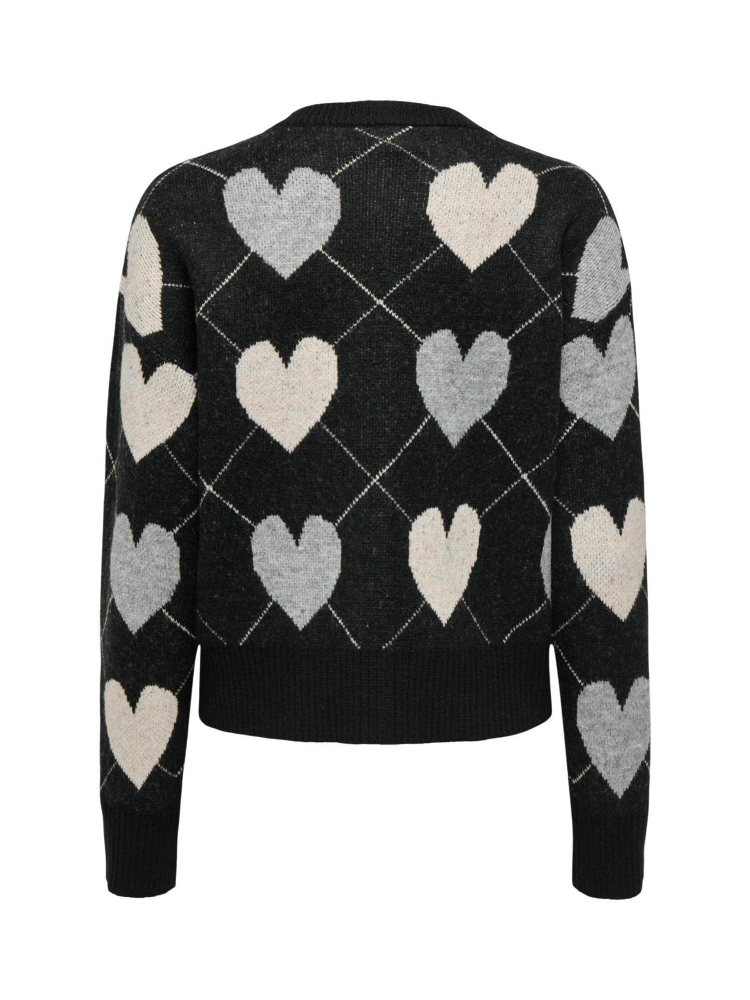 ONLY Gebreid vest 'Onlritu Ls O-Neck Jaq Cardigan Knt 15384843' in Zwart
