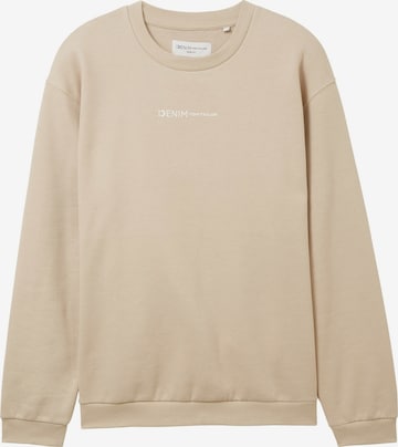 TOM TAILOR DENIMSweater majica - bež boja: prednji dio