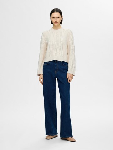 SELECTED Sweater 'Birte' in Beige
