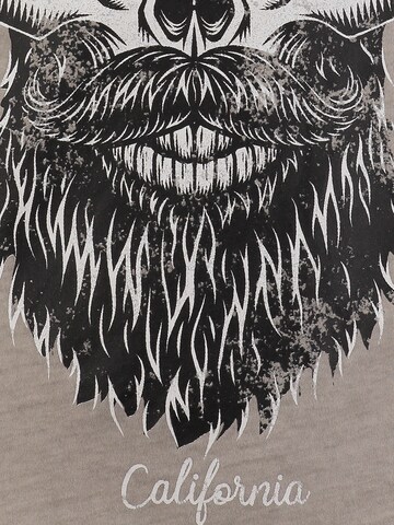 Key Largo Koszulka 'Beard' w kolorze szary