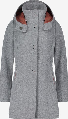 Amber & June Between-Seasons Coat in Grey: front