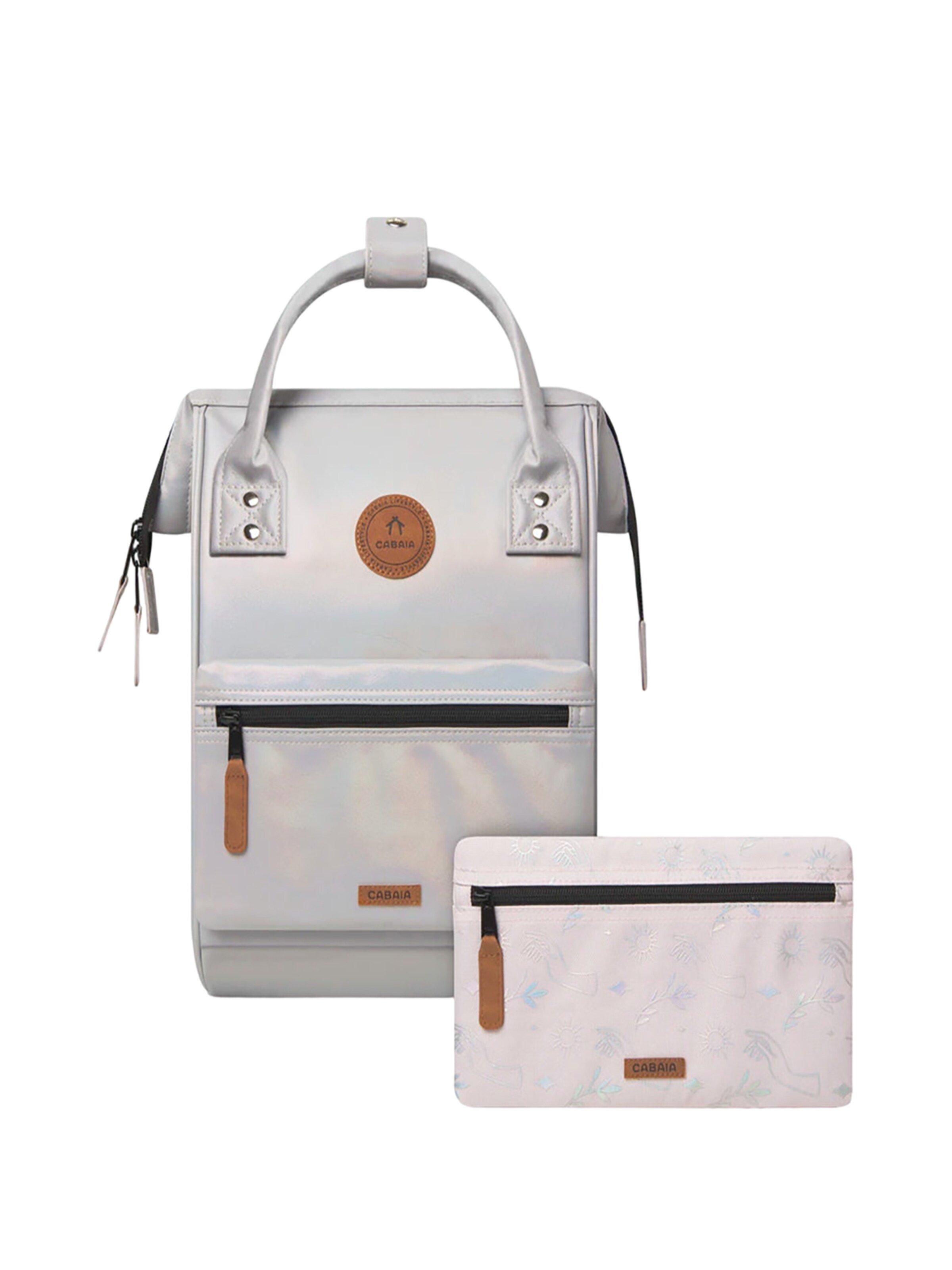 Cabaia Rucksack 'Rennes S'‌‌‌ in Silber: Vorderseite