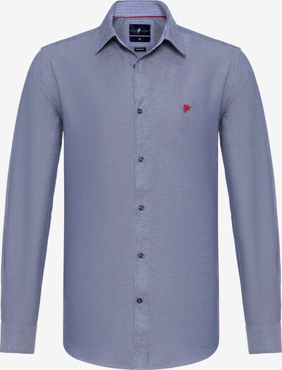 DENIM CULTURE Button Up Shirt ' BRADLEY ' in Indigo / Red, Item view