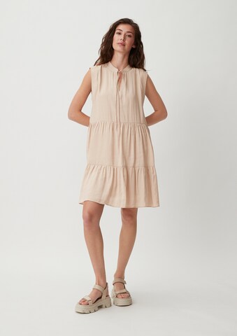 comma casual identity Jurk in Beige: voorkant