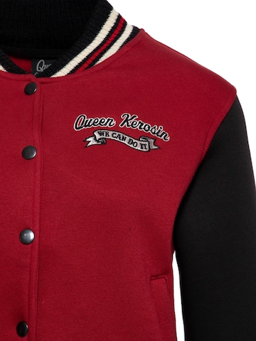 Queen Kerosin Sweatjacke 'We Can Do It'‌‌‌‌‌ in Rot