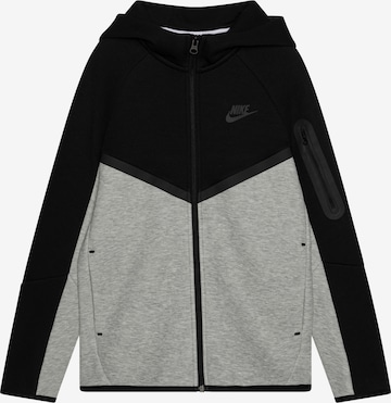 Nike Sportswear Jopa na zadrgo 'TCH FLC' | siva barva: sprednja stran
