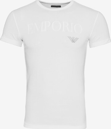 T-Shirt Emporio Armani en blanc : devant