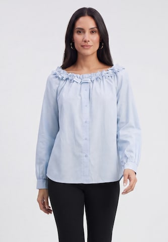 usha BLACK LABEL - Blusa em azul: frente