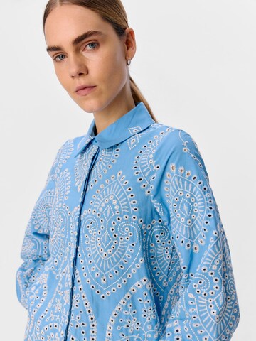 OBJECT Blouse 'BITTEN' in Blauw