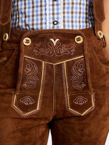 Steigenhöfer Regular Traditional Pants 'Clara' in Brown