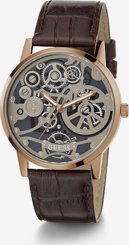 Orologio analogico ' GADGET ' di GUESS in marrone: frontale