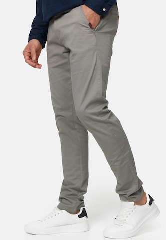 INDICODE JEANS Regular Chino Pants 'Cherry' in Grey