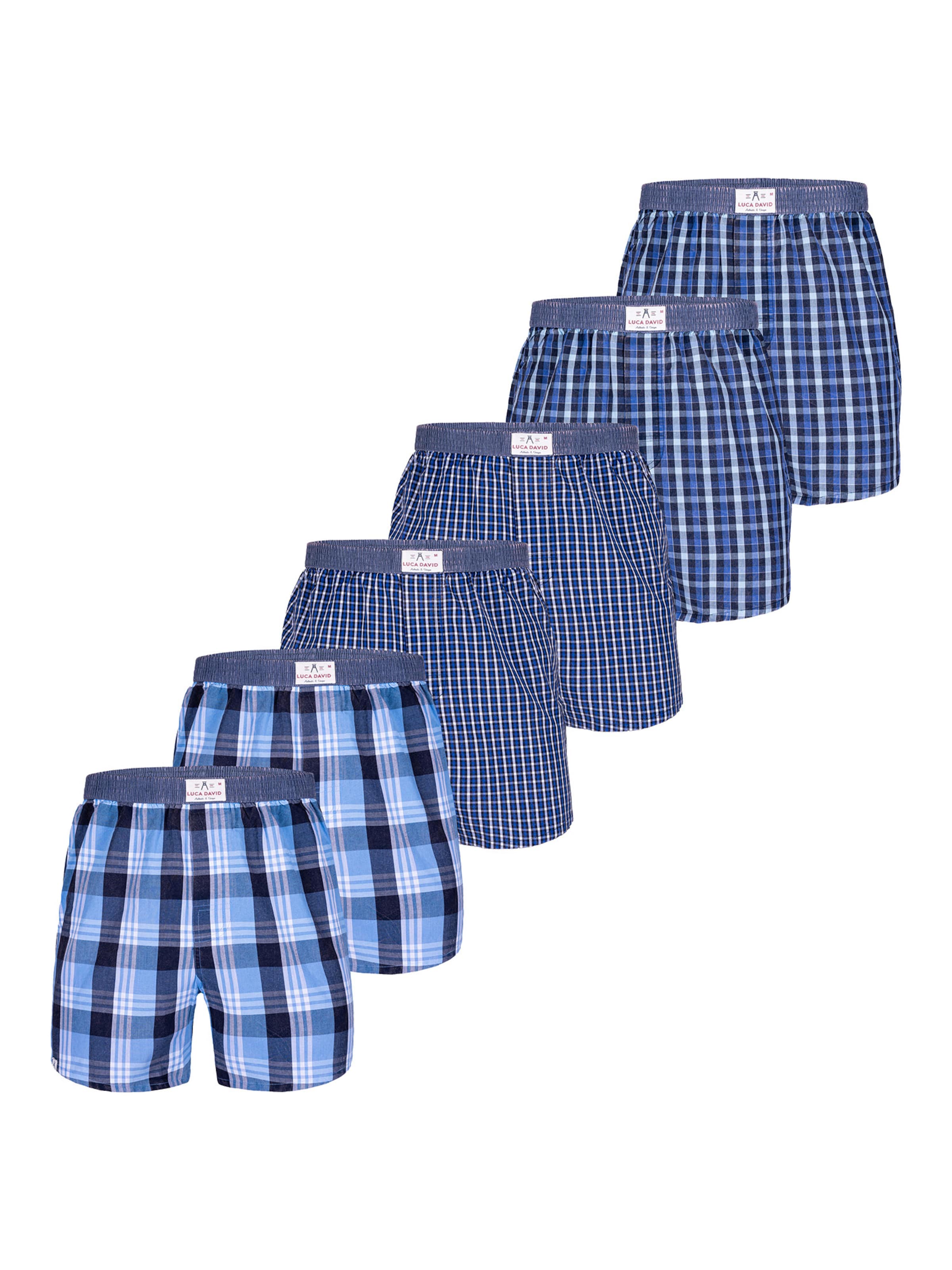 Luca David Boxer shorts ' Olden Glory ' in Blue: front