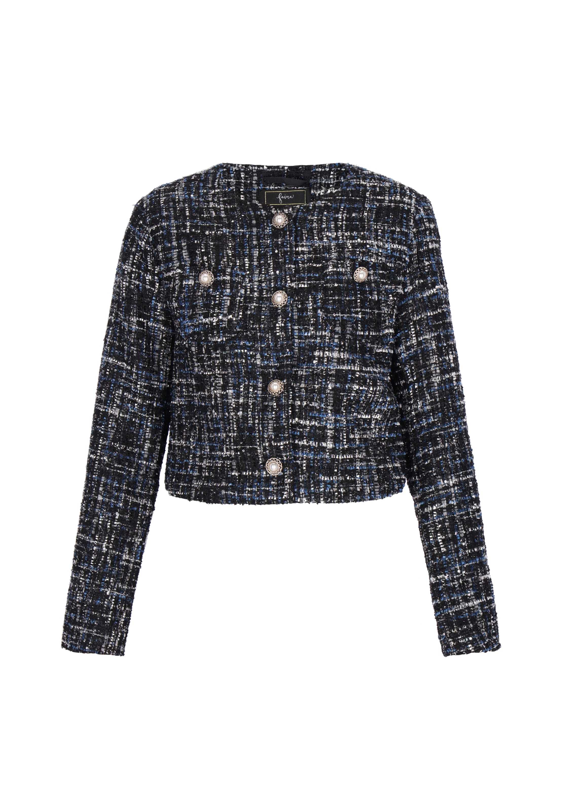 faina Blazers in Blauw: voorkant