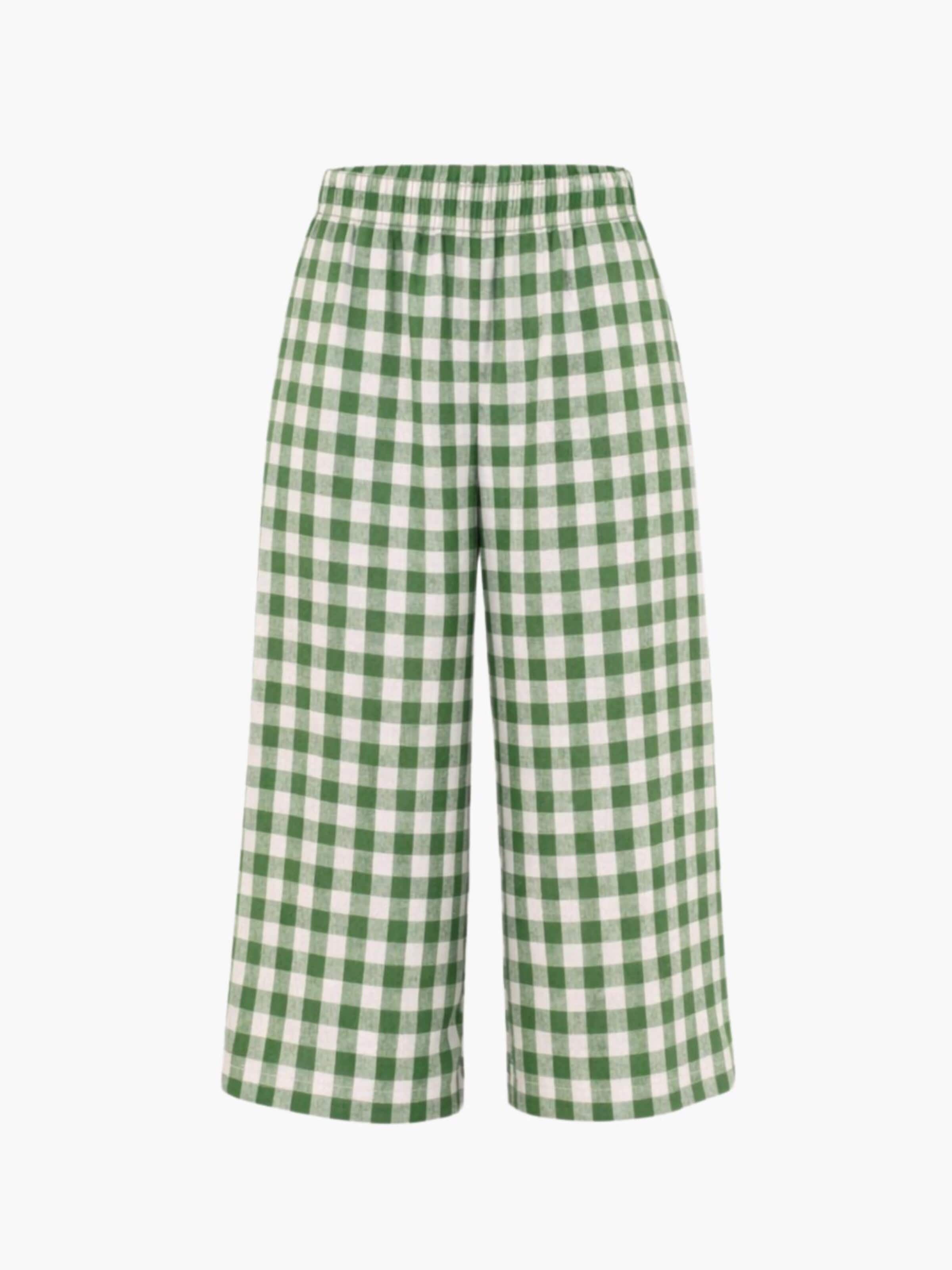 Loosefit Pantalon 'Tokyo' AmourLinen en vert : devant