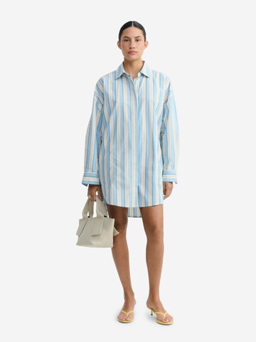 Thinking MU - Vestido camisero ' AUREL ' en azul