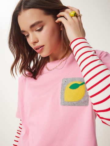 Happiness İstanbul Μπλουζάκι σε ροζ