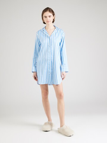 Chemise de nuit 'CLASSIC' Lauren Ralph Lauren en bleu : devant