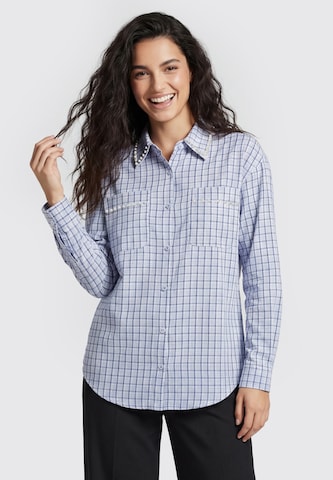 usha BLACK LABEL Blouse in Blue: front
