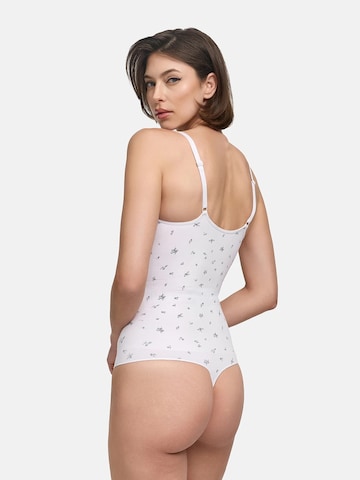 cfab Shaping bodysuit 'Bodysuit Sculpting Shapewear mit Lace' in White