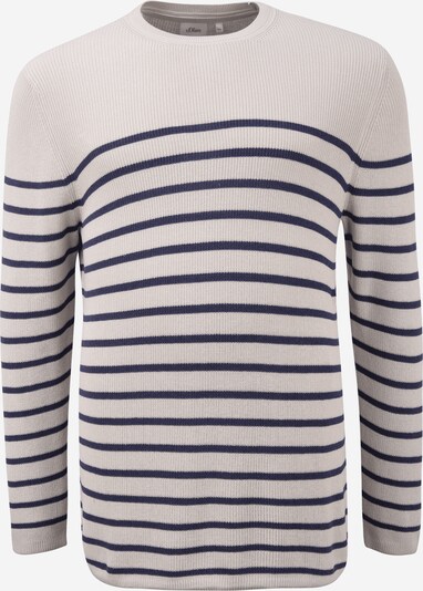 s.Oliver Red Label (Big&Tall) Trui in de kleur Beige / Donkerblauw, Productweergave