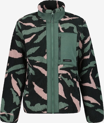 ICEPEAK Athletic Fleece Jacket in Green: front