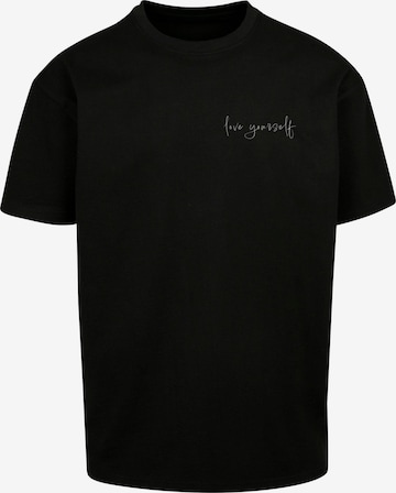 Merchcode T-Shirt 'Love Yourself' in Schwarz: predná strana