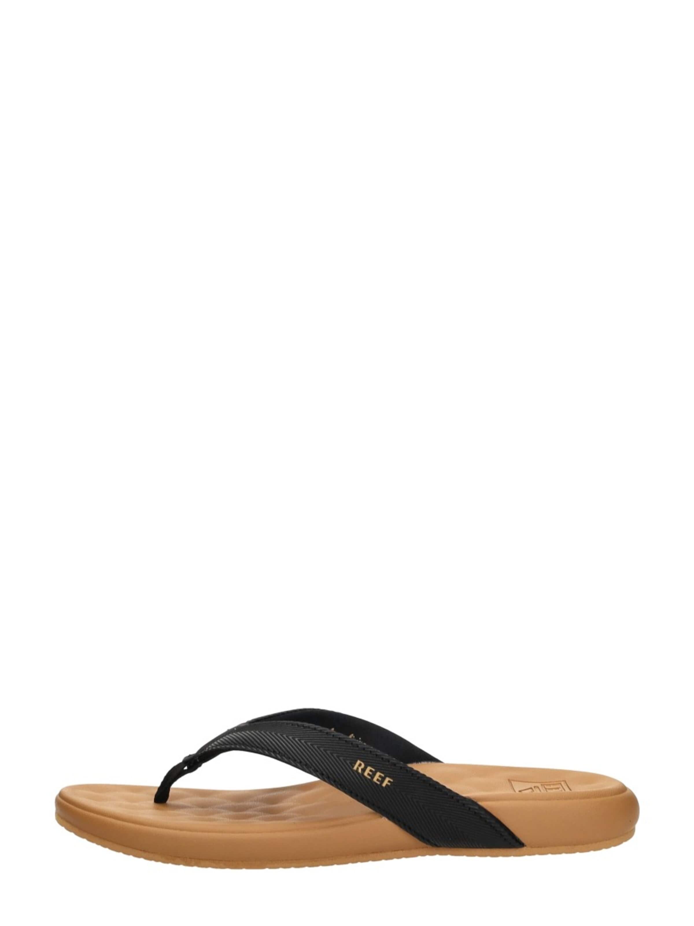 REEF Zehentrenner 'Cushion Melody'‌‌‌‌‌‌‌ in Schwarz: Vorderseite