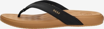 REEF Zehentrenner 'Cushion Melody' in Schwarz: Vorderseite