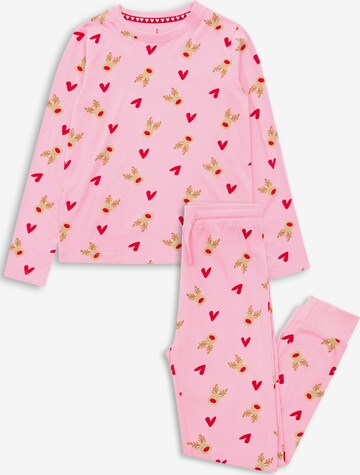 Threadgirls Pajamas 'Sleigh' in Pink: front