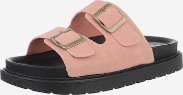 Ital-Design Mules in Orange: front