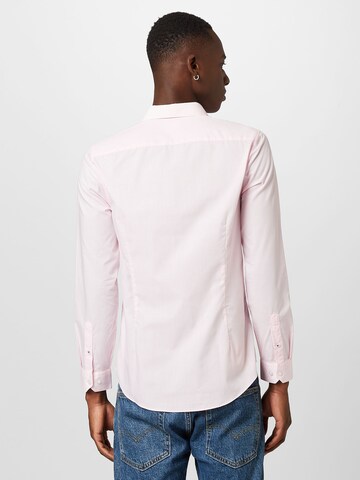 BURTON MENSWEAR LONDON Slim fit Button Up Shirt in Pink