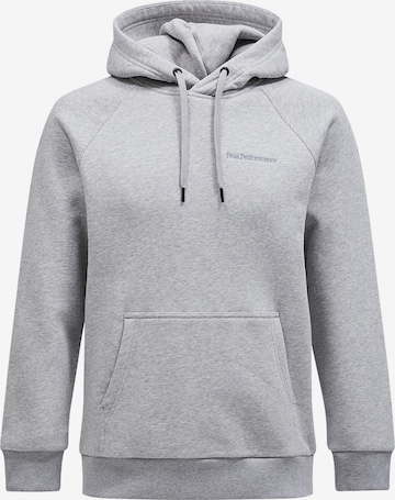 Sweat-shirt PEAK PERFORMANCE en gris : devant