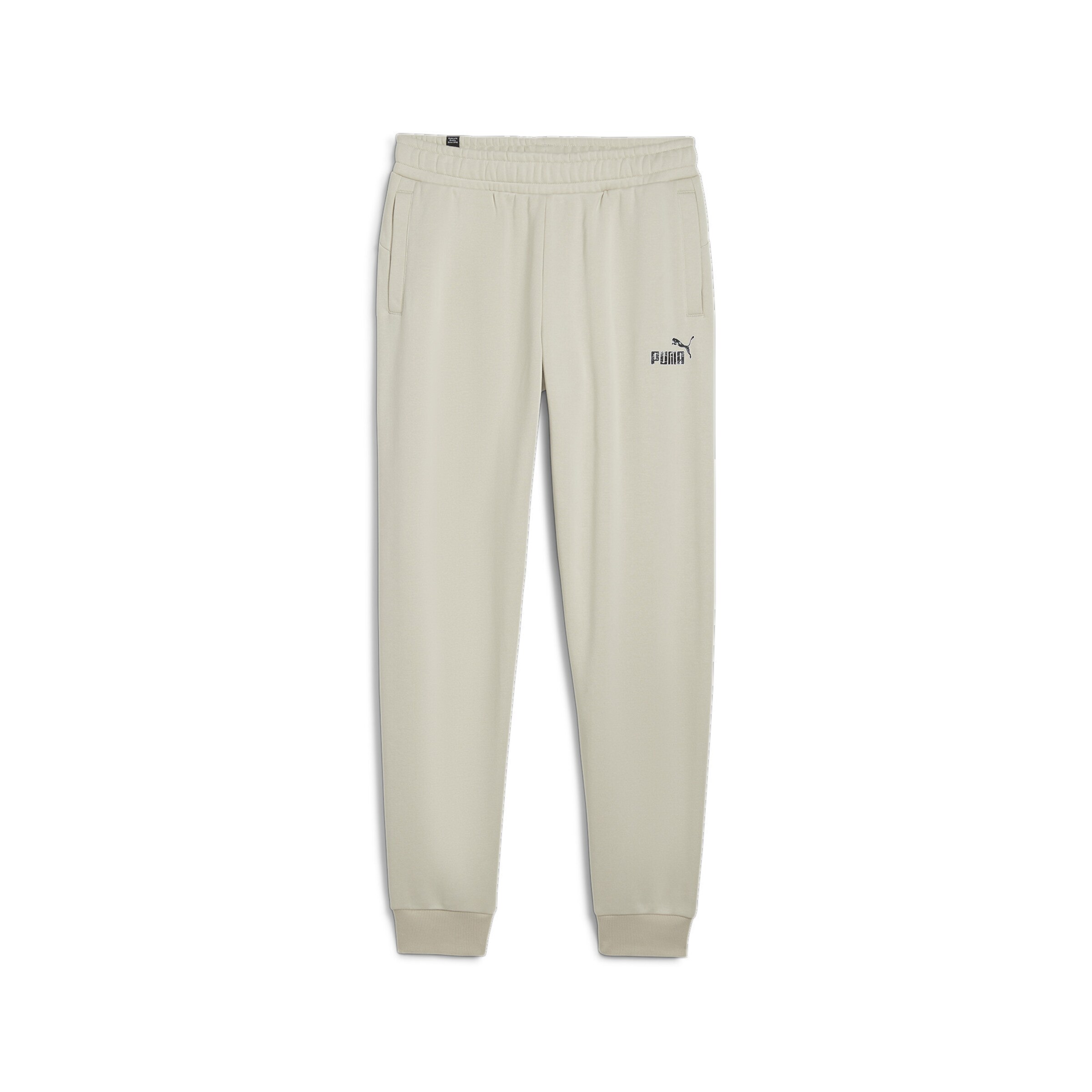 PUMA Tapered Workout Pants in Beige: front