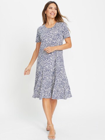 Olsen Jurk in Blauw: voorkant